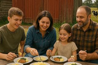 Sztuczna inteligencja stworzyła obrazy typowej rodziny z Podlasia. Efekty zaskakują