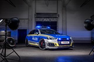 Piekielnie szybkie Audi RS4-R Avant od ABT w roli radiowozu - WIDEO