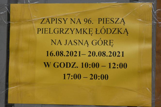 Pielgrzymka łódzka: zapisy