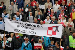 Związkowcy ze Świdnika protestują w Warszawie