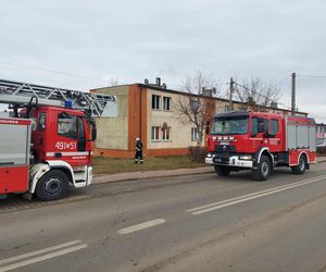 Pożar budynku socjalnego w Starachowicach