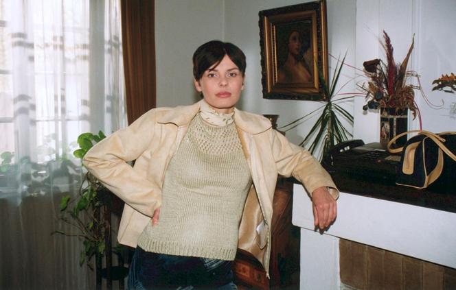 Renata Gabryjelska na planie serialu 