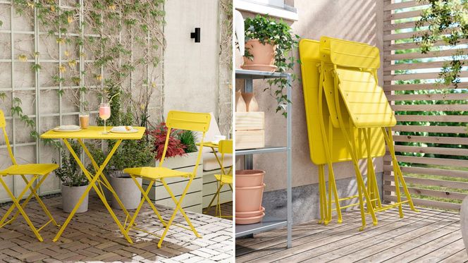 Krzesła składane na balkon/IKEA