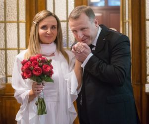 Państwo Kurscy już po ślubie