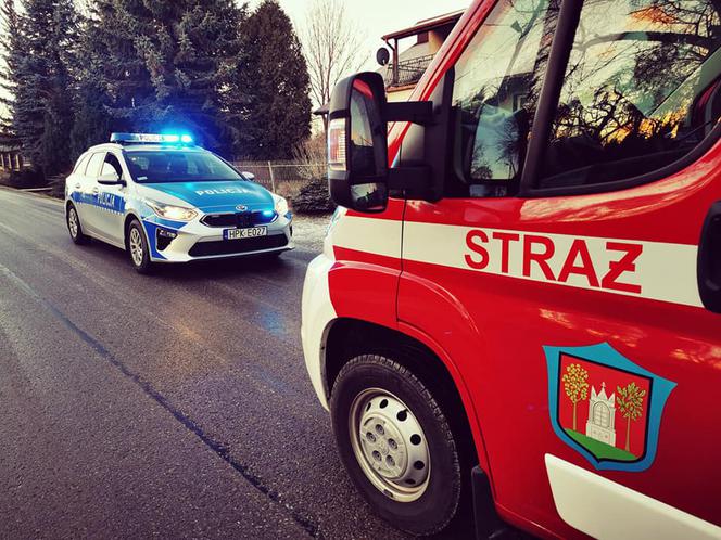 Grzęska: Wypadek z udziałem dwóch ciężarówek. Kierowca stracił panowanie nad autem 