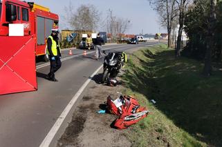 We Włoszakowicach motocyklista zderzył się z samochodem osobowym