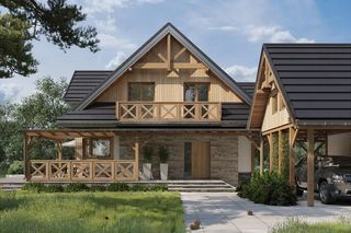 Tradycyjna architektura z nowoczesnymi dodatkami