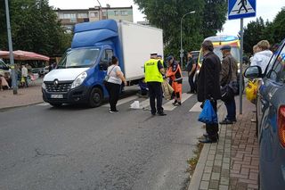 Potrącenie pieszego na pasach na ulicy Rynkowej w Siedlcach