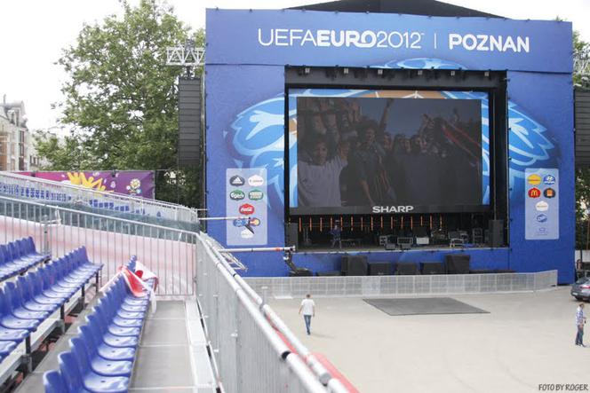 Strefa Kibica na placu Wolności w Poznaniu