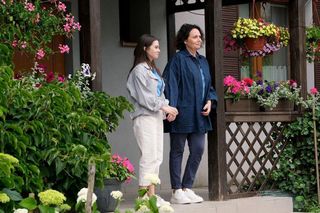 M jak miłość odc. 1825. Marysia (Małgorzata Pieńkowska), Basia (Karina Woźniak)