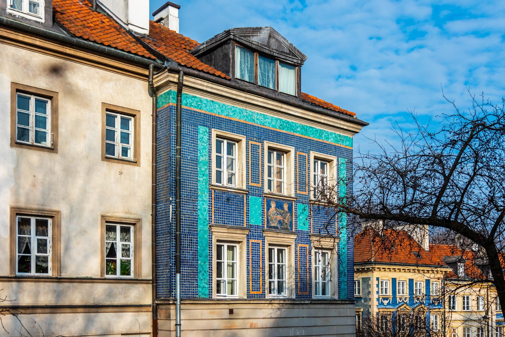 Mozaika na Mostowej 9a w Warszawie