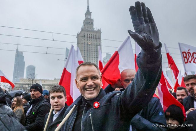 Karol Nawrocki na Marszu 2025