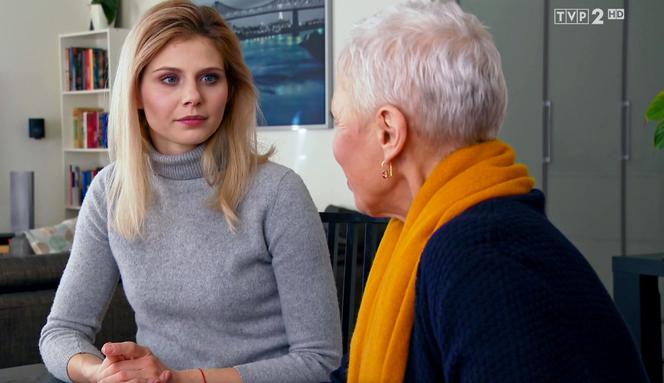 Barwy szczęścia odc. 2095. Krystyna (Hanna Bieluszko), Iwona (Izabela Zwierzyńska)