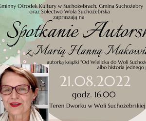 GOK w Suchożebrach zaprasza na spotkanie autorskie z pisarką Marią Hanną Makowiecką