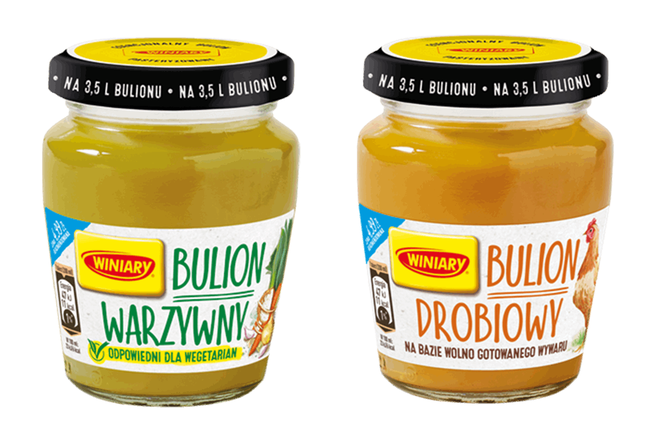 Buliony drobiowy i warzywny, Winiary