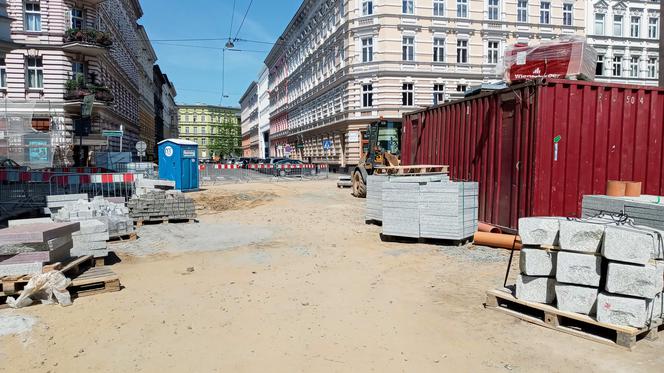 Przebudowa ulic w centrum Szczecina - maj 2020