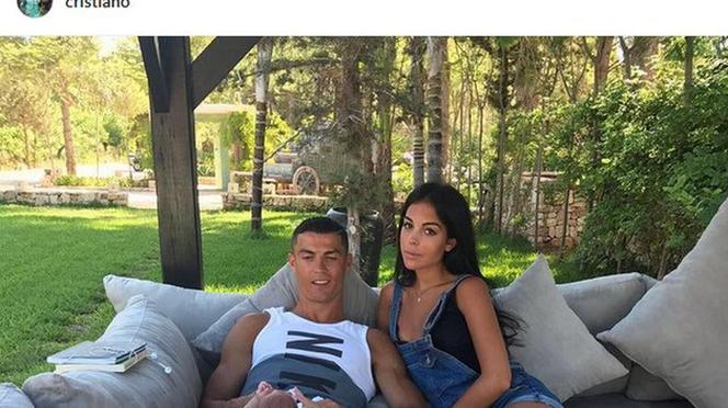 Cristiano Ronaldo z dzieckiem