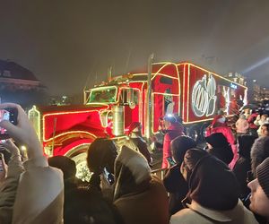 Tak prezentuje się świąteczna ciężarówka Coca-Coli. Wielki truck przyjechał do Wrocławia