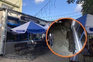Akt wandalizmu w Gorącej Kiełbasiarni na Dołach. Lokal prosi o pomoc w identyfikacji sprawców