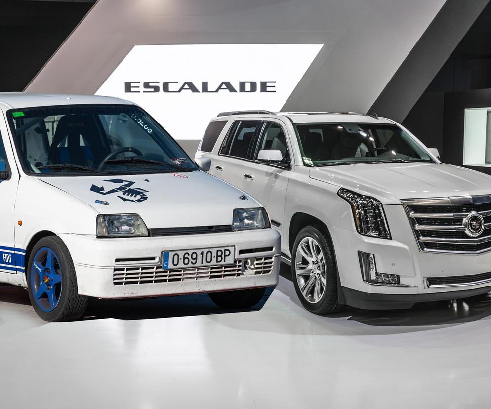 fiat Cinquecento i cadillac Escalade