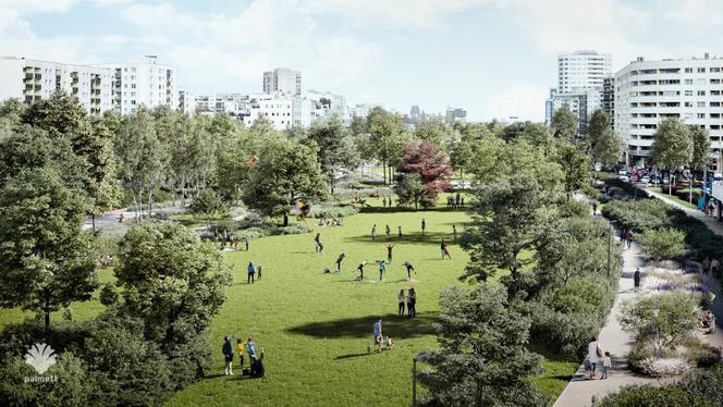 Park linearny nad Południową Obwodnicą Warszawy