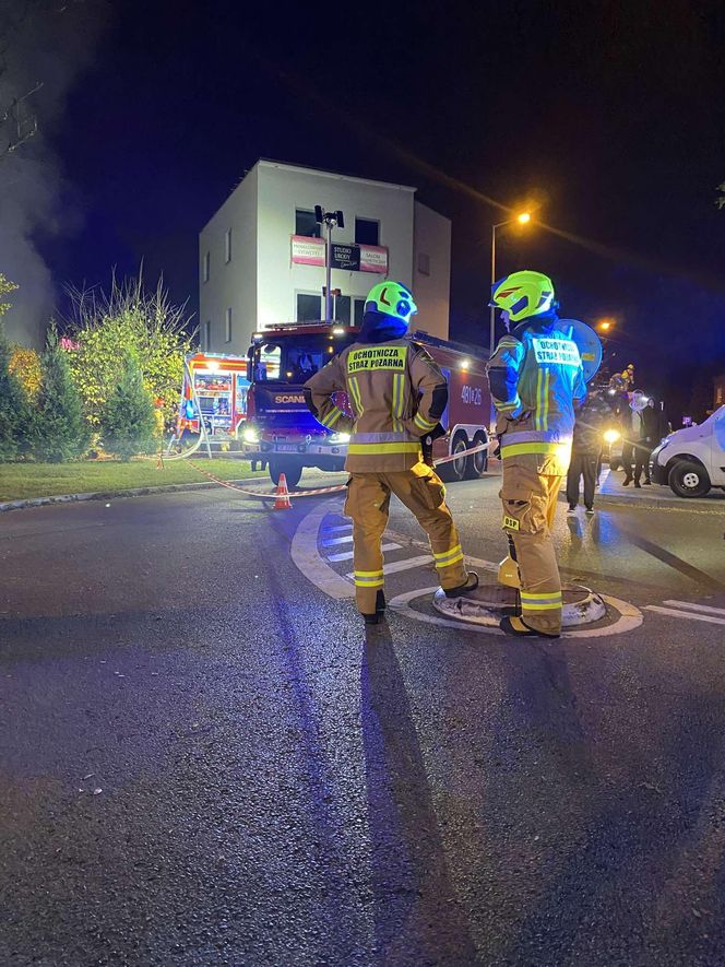 Pożar przy ulicy Grunwaldzkiej