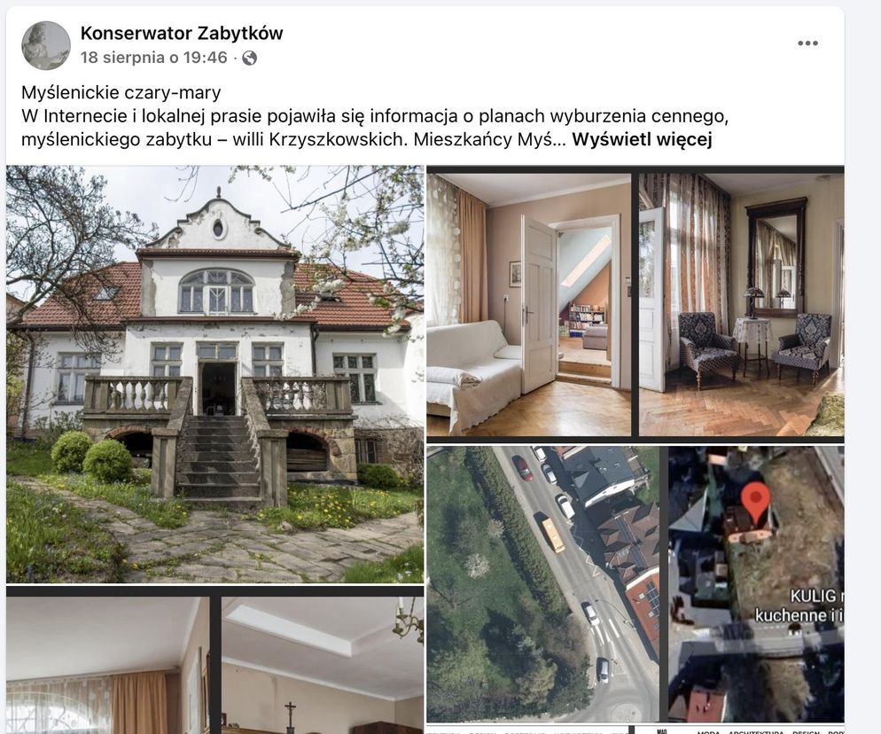 Willa Krzyszkowskich w Myślenicach może przetrwa, ale inne historyczne obiekty znikają