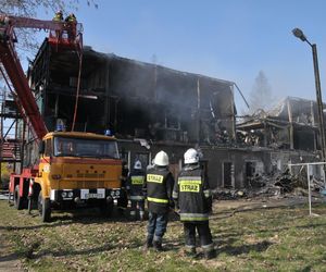 Pożar hotelu socjalnego w Kamieniu Pomorskim