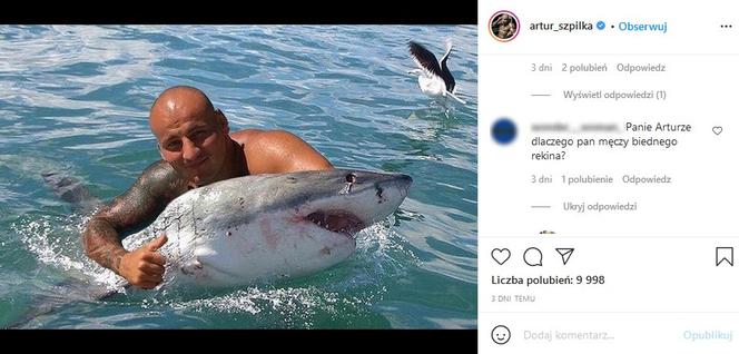 Artur Szpilka na Instagramie