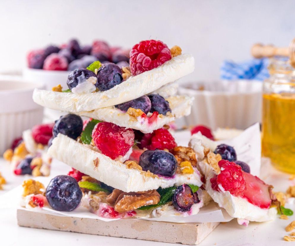 mrożona tabliczka z jogurtu