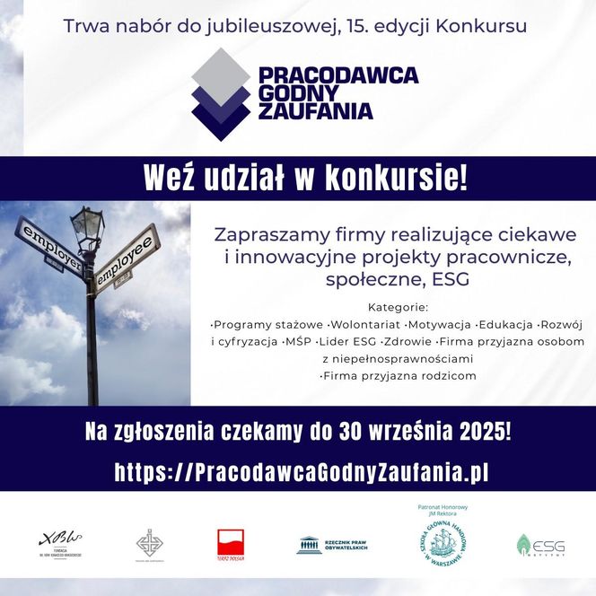 Pracodawca Godny Zaufania - konkurs 2025