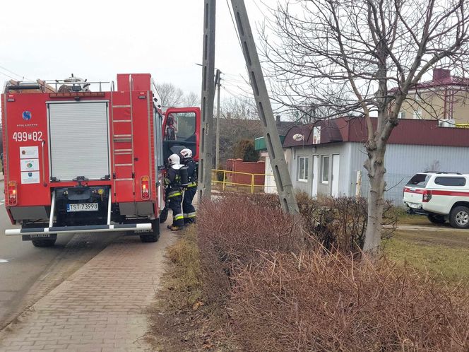 Pożar budynku socjalnego w Starachowicach