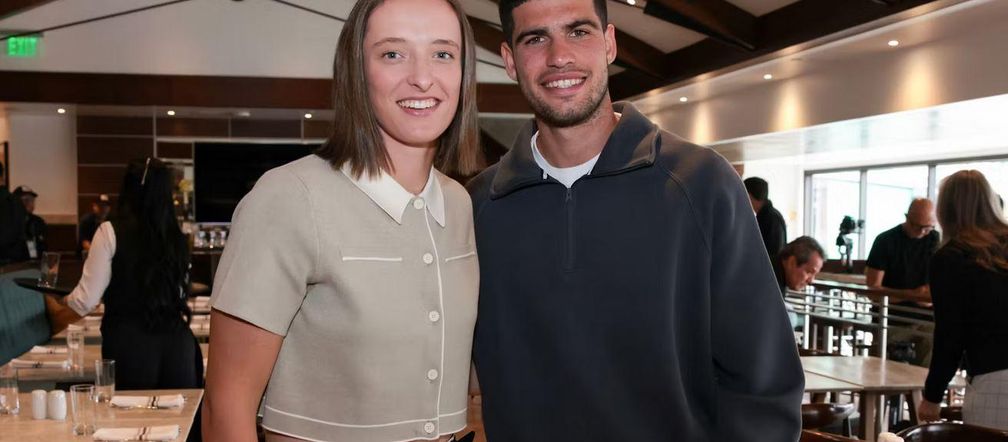 Iga Świątek i Carlos Alcaraz na lunchu w Indian Wells