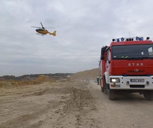 Wypadek w kopalni dolomitu w Imielinie