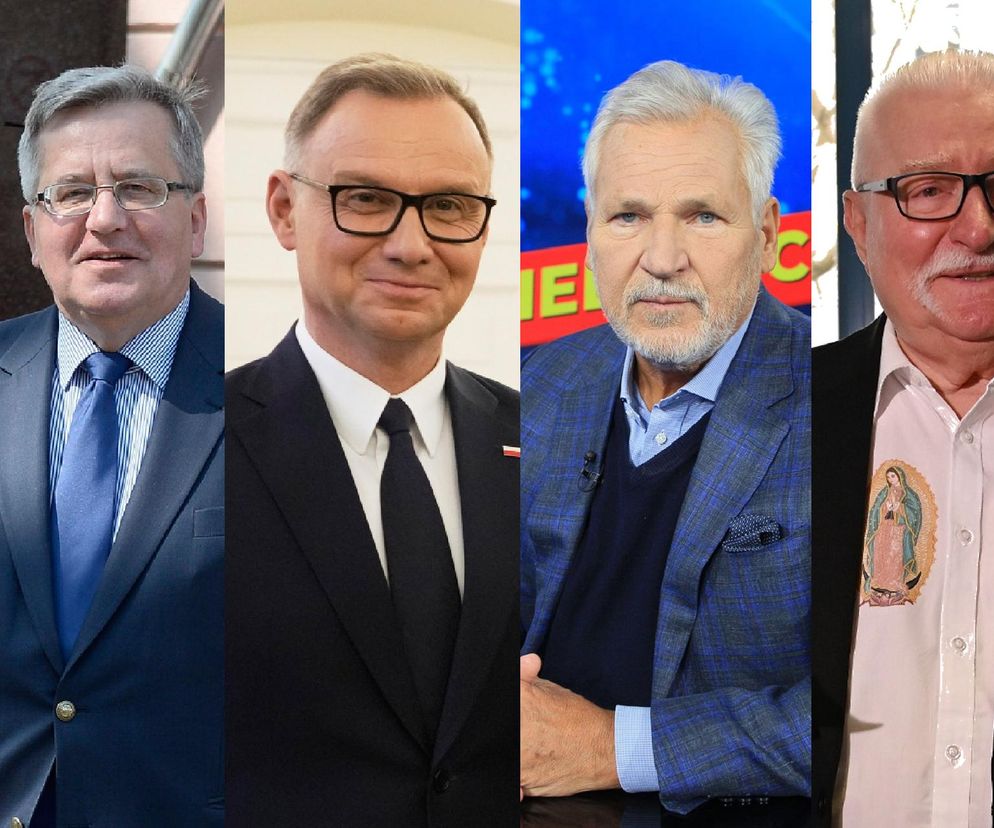 Byli i obecny prezydenci: Komorowski, Duda, Kwaśniewski i Wałęsa. O rankingu zaufania przeczytasz na SE Polityka.