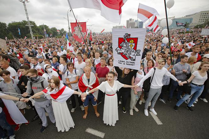 Wielka manifestacja na Białorusi