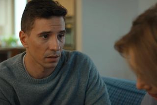 Barwy szczęścia, odc. 3160. Wanda Kępska (Maja Barełkowska), Tomasz (Jakub Sokołowski)