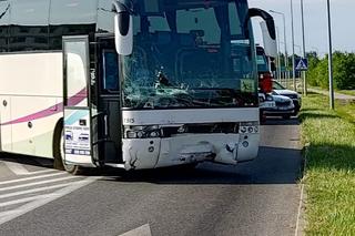 Wypadek z udziałem autokaru z dziećmi w Końskich