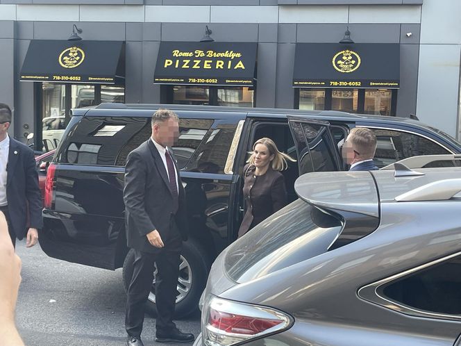 Pierwsza dama Marta Nawrocka w Pierożku na Greenpoincie