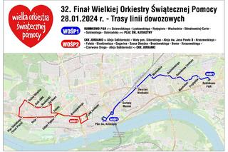 Darmowe linie autobusowe podczas WOŚP w Toruniu