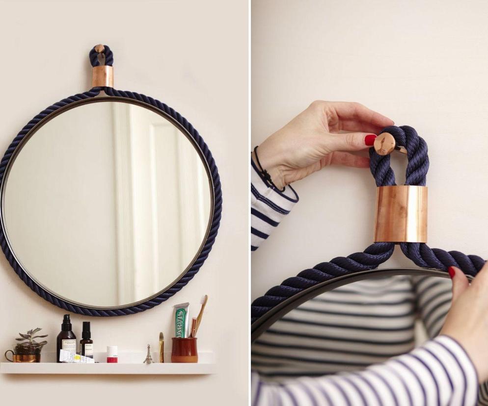 Lustro w stylu Hamptons DIY