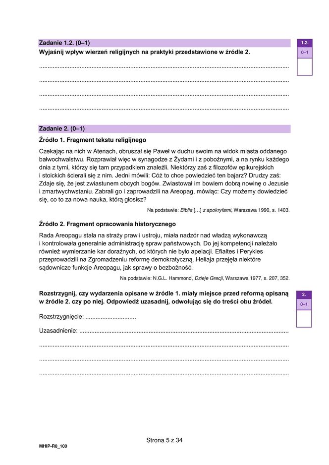 Matura historia 2025: Odpowiedzi i arkusze CKE [19.05.2025] nowa formuła 2023	