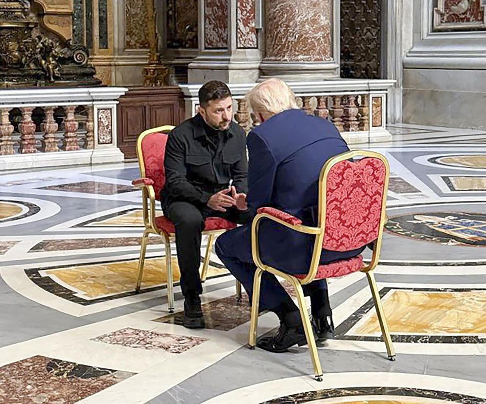 Spotkanie Donalda Trumpa i Wołodymyra Zełenskiego w Watykanie