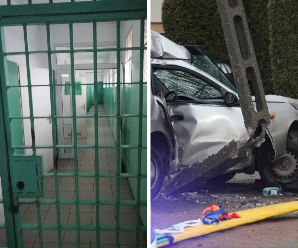 Koszmarny wypadek w Przasnyszu. Na miejscu zginął pasażer, kierujący autem był pijany