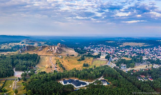 Olsztyn Jurajski - piękna miejscowość. Dom szlaku Orlich Gniazd