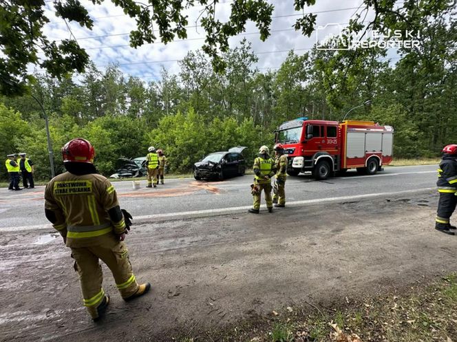  Czołowe zderzenie w Wawrze