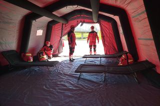 Powiatowe ćwiczenia strażackie w szpitalu wojewódzkim w Siedlcach