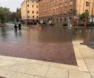  Łódź zalana po ulewie. Ulicami popłynęły strumienie wody [ZDJĘCIA]