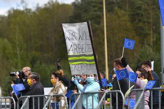 Protest na granicy polsko-niemieckiej w Lubieszynie