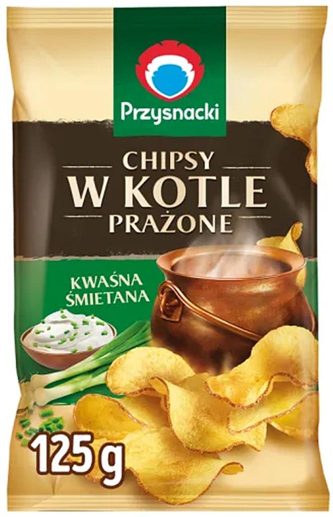 Przysnacki Chipsy w Kotle prażone kwaśna śmietana 125g